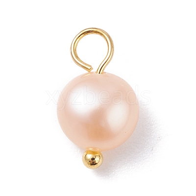Natural Cultured Freshwater Pearl Charms PALLOY-JF01098-02-1