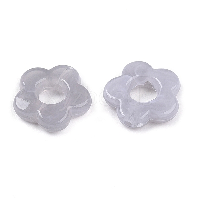 Gradient Color Transparent Acrylic Beads OACR-N137-49O-1