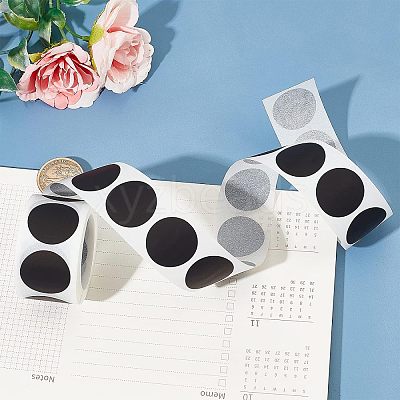 Coated Scratch Off Film Password Sticker DIY-WH0184-42B-1