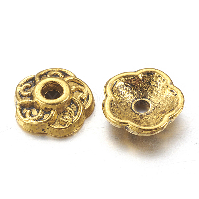 Tibetan Style Alloy Bead Caps LS-GLF0459Y-NF-1