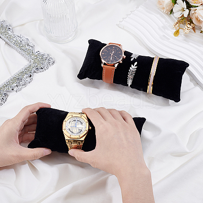 2Pcs Velvet Watch Pillow Jewelry Displays ODIS-BBC0001-07B-1