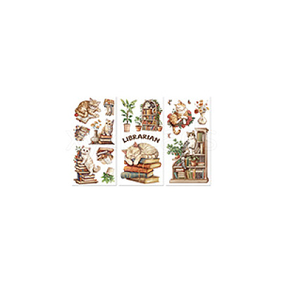 3 Sheets 3 Styles PVC Waterproof Decorative Stickers DIY-WH0404-126-1
