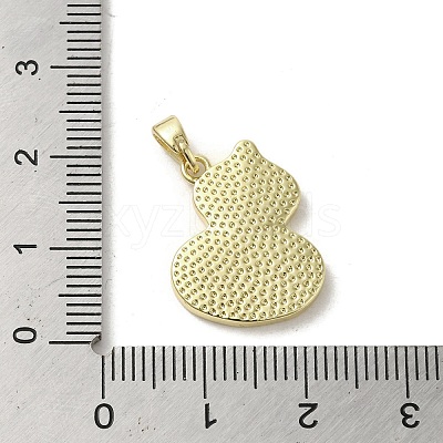 Brass Pave Shell Pendants KK-I708-14E-G-1