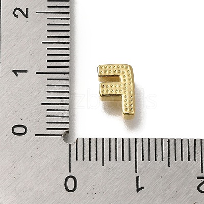 Rack Plating Brass Micro Pave Clear Cubic Zirconia Beads KK-G500-30G-F-1