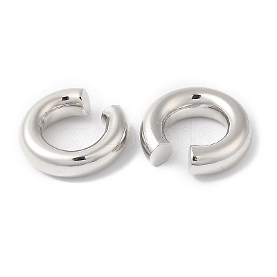 Rack Plating Brass Round Cuff Earrings EJEW-R150-16P-1