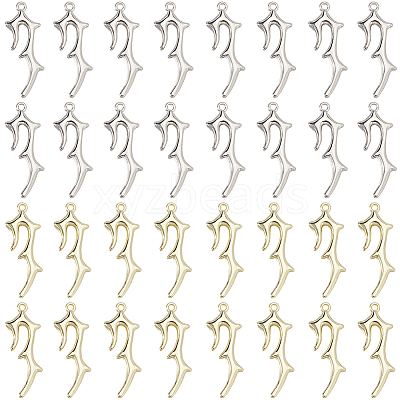 40Pcs 2 Colors Zinc Alloy Pendants FIND-SC0012-64-1