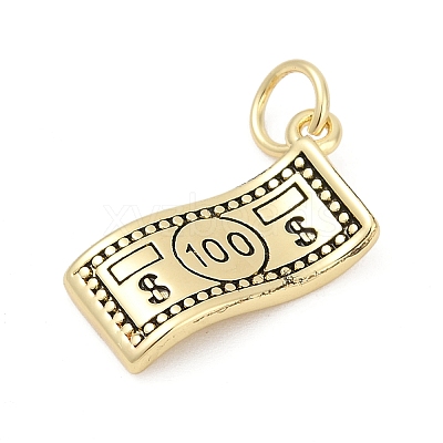 Brass Enamel Pendants KK-U062-56G-1