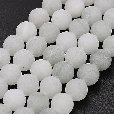 Natural Tianshan Cui Quartzite Beads Strands G-G305-A02-10mm-1
