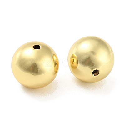 Rack Plating Eco-Friendly Brass Beads KK-M255-07C-G-1