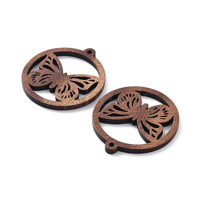 Walnut Wood Laser Cut Pendants WOOD-Q051-05G-1