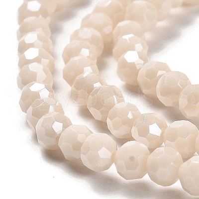 Electroplate Opaque Glass Beads Strands EGLA-A035-P4mm-A05-1