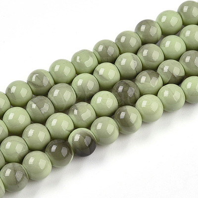 Baking Paint Glass Beads X1-DGLA-N013-8mm-05-1