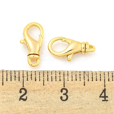 Brass Lobster Claw Clasps KK-K382-03A-G-1