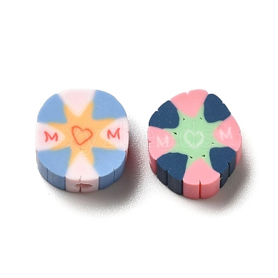 Mother's Day Handmade Polymer Clay Beads CLAY-E001-01D-1
