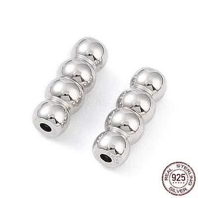 Anti-Tarnish Rhodium Plated 925 Sterling Silver Screw Clasps LS-STER-K173-04P-1