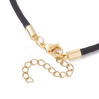 3Pcs 3 Colors 3MM Nylon Braided Cord Necklace Making AJEW-JB01470-1