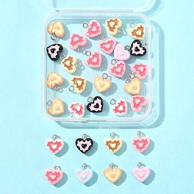 30Pcs Opaque Resin Charms RESI-FS0002-38-1