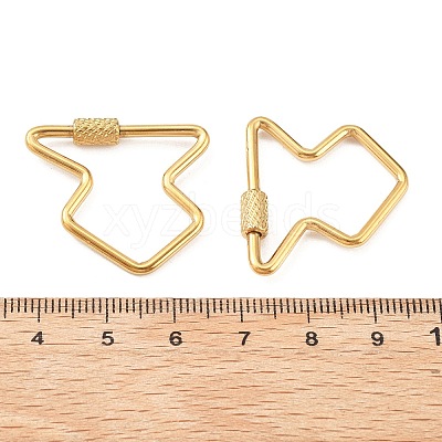 304 Stainless Steel Locking Carabiner STAS-C092-04C-G-1