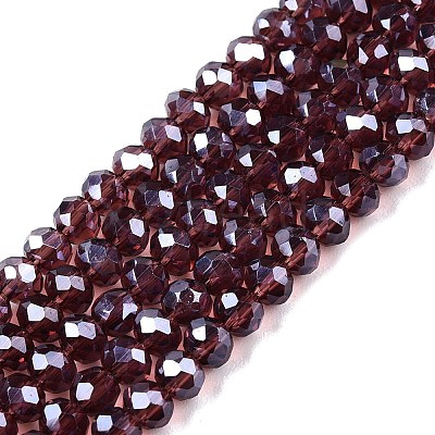 Electroplate Glass Beads Strands EGLA-A044-T3mm-A13-1