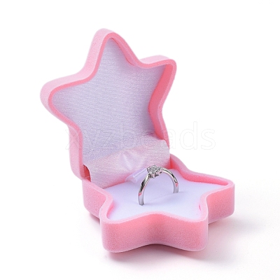 Starfish Shape Velvet Jewelry Boxes VBOX-L002-D01-1