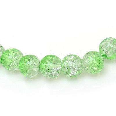 Baking Paint Crackle Glass Bead Strands CCG-S001-10mm-13-1