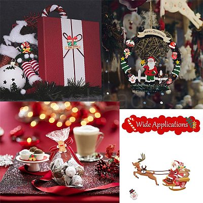48Pcs 12 Styles Christmas Theme Opaque Resin Cabochons CRES-SC0002-54-1