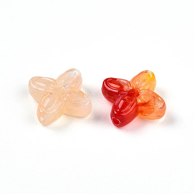 Transparent Acrylic Beads TACR-T028-35F-1