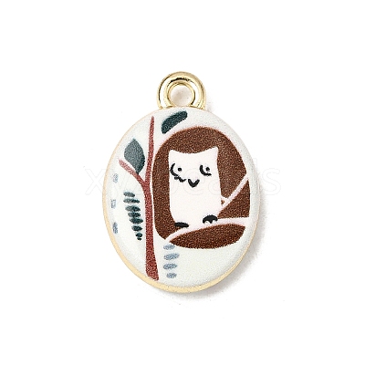 Printed Alloy Pendants ENAM-F160-02A-G-1