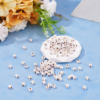 Opaque Acrylic Beads MACR-TAG0001-07F-1