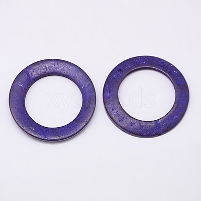Dyed Wood Jewelry Findings Coconut Linking Rings X-COCO-O006A-M-1