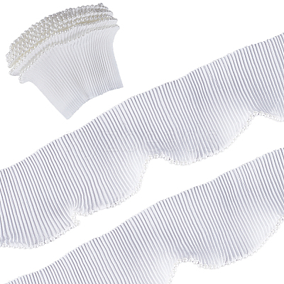 5M Polyester Ruffled Trimming DIY-GF0007-87B-1