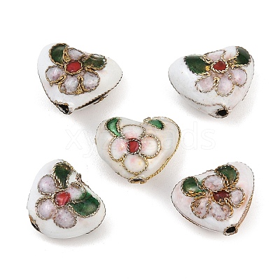 Handmade Cloisonne Beads X-CLB052Y-1-1