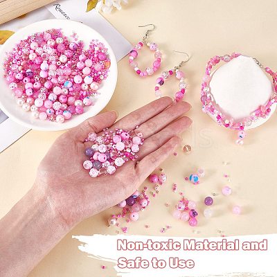 2 Bag Glass Round Beads Set JX547C-1