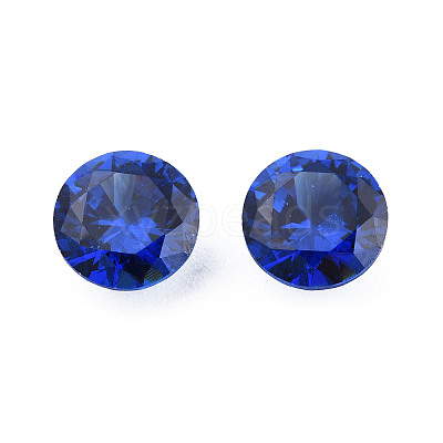 Diamond Shaped Cubic Zirconia Pointed Back Cabochons ZIRC-R004-8mm-06-1