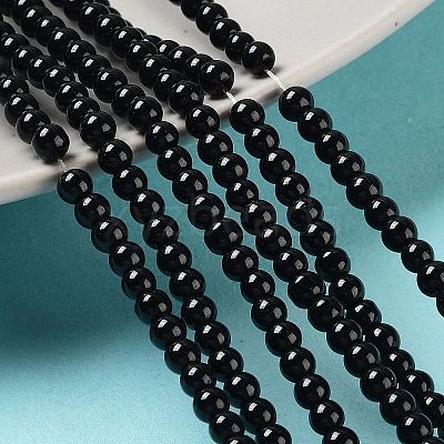 Baking Paint Glass Pearl Bead Strands X-HY-Q003-3mm-80-1