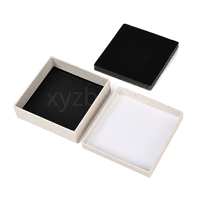 Square Paper Jewelry Storage Boxes with Sponge Inside CON-I013-01D-1