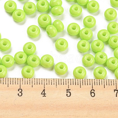 Imitation Jade 3/0 Glass Seed Beads SEED-Z001-A-B02-1