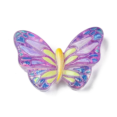 Spray Painted Resin Decoden Cabochons LS-RESI-C045-07D-1
