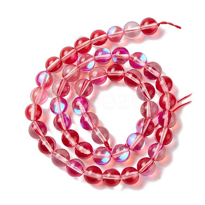 Synthetic Moonstone Beads Strands G-E573-02B-13-1