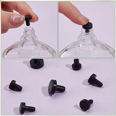30Pcs 5 Styles Silicone Bottle Seal Plug FIND-GF0008-86-1