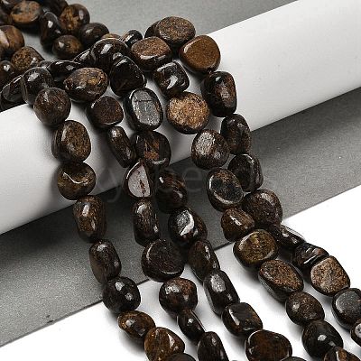 Natural Bronzite Beads Strands G-P497-01E-77-1