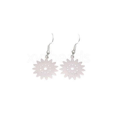 304 Stainless Steel Dangle Earrings for Women WGD83C1-01-1