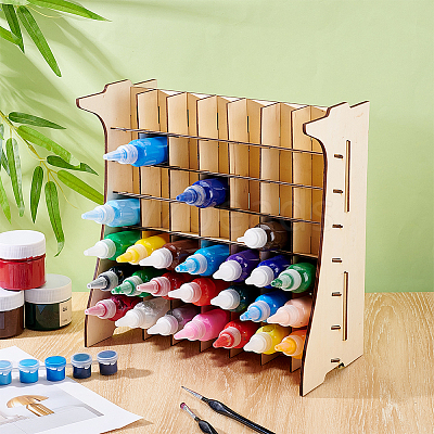 Wood Paint Storage Stands AJEW-WH0270-896-1