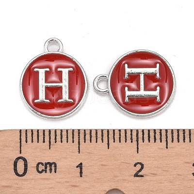 Platinum Plated Alloy Enamel Charms LS-ENAM-S118-03H-P-1