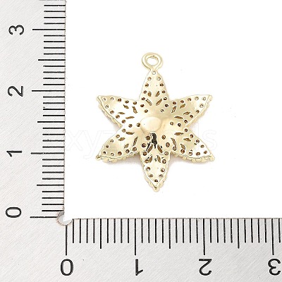 Brass Pave Clear Cubic Zirconia Pendants KK-Z061-09G-02-1
