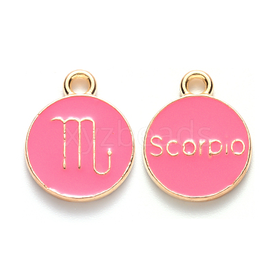 Alloy Enamel Pendants X-ENAM-S124-01B-03L-1