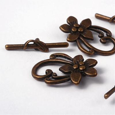 Tibetan Style Toggle Clasps MLF0677Y-NF-1