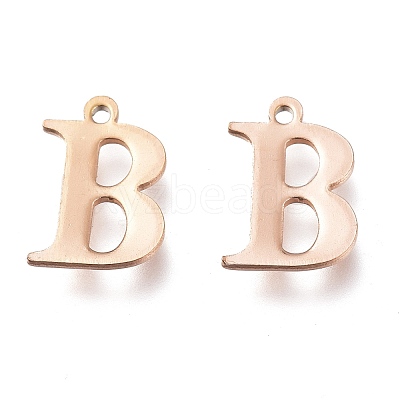 PVD Vacuum Plating  304 Stainless Steel Charms STAS-H112-B-RG-1
