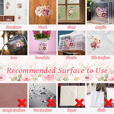 3 Sheets 3 Styles PVC Waterproof Decorative Stickers DIY-WH0404-096-1