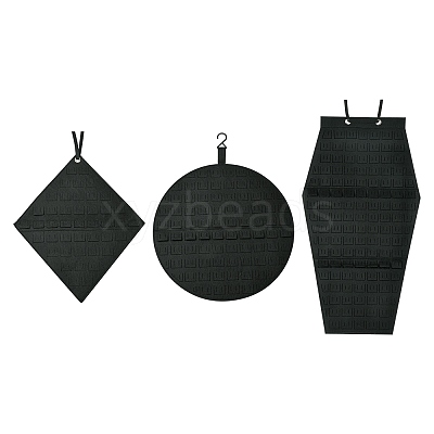 3Pcs 3 Styles Wall Mounted Brooch Jewelry Display Rolls ODIS-CJ0001-03-1